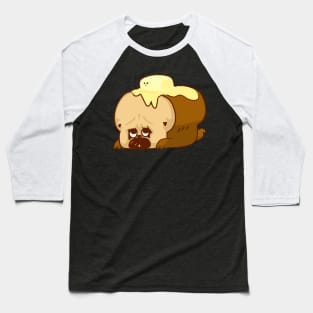 Pug Bread and Mr. Butter Baseball T-Shirt